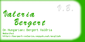 valeria bergert business card